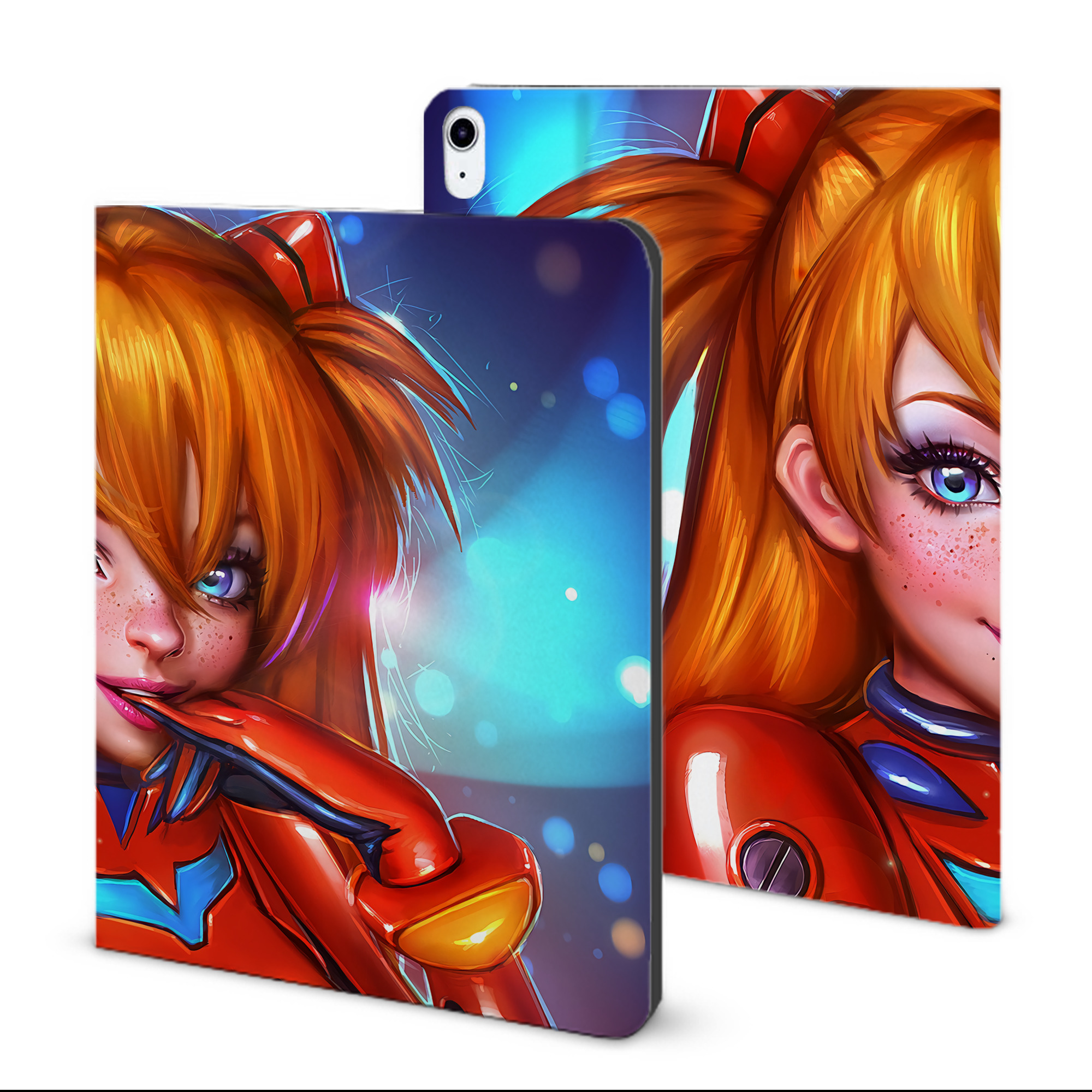 （画像用） EVA 新世紀エヴァンゲリオン IPad ケース ブック型 PUレザー TPU 耐衝撃 軽量 薄型 ペン収納なし 全面保護 IPad 各モデル対応